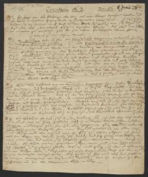 Brief an Harmonischer Verein : 26.06.1811