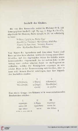 9: Inschrift des Glaukon