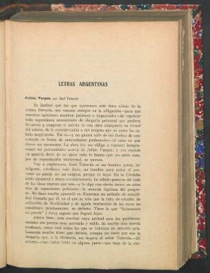 Letras argentinas