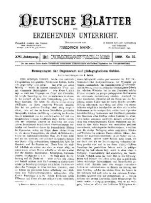 Bewegungen der Gegenwart auf pädagogischem Gebiet