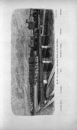 Fig. 10. Die Unterspree- (Eisenbahn-) Brücke und die Alsen-Brücke