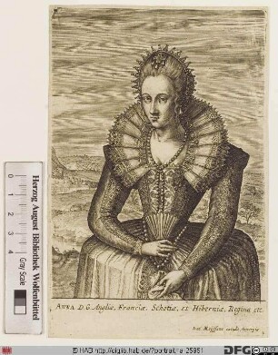 Bildnis Anna, Königin von England und Schottland, geb. Prinzessin von Dänemark