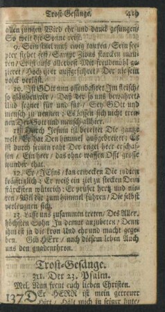 Trost-Gesänge.