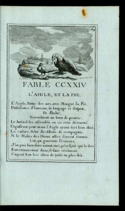 Fable CCXXIV L'Aigle, Et La Pie.