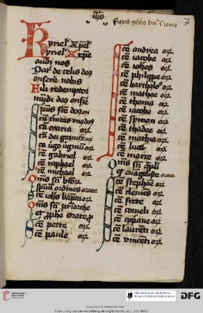 Litanei mit 5 Orationen