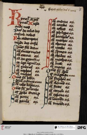Litanei mit 5 Orationen