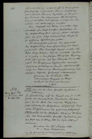 Ernennung der Professoren Mühlenbruch und Ulrich zu Mitgliedern der Universitätsgerichtsdeputation.