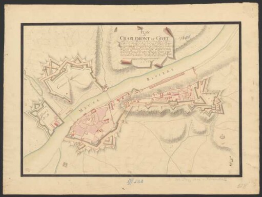 Plan de Charlemont et Givet