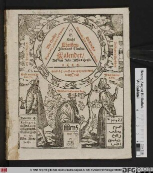 Christen- Jüden- und Türcken-Kalender, Oder Alt und Neu Jahr-Buch/ Auf das Jahr ... MDCLXXXV. : Darinnen ... auch zu finden der Hebräer- oder Jüden-Kalender ... Ingleichen auch der Araber- und Türcken-Kalender ...