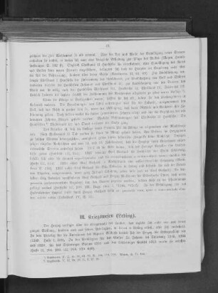 III. Kriegswesen (Leding).