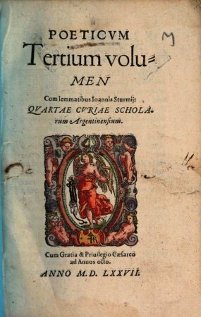 Poeticum ... Volumen, 3. (1577). - 77 S.