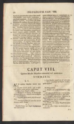 Caput VIII. Quibus Modis Majestas minuatur vel amittatur.