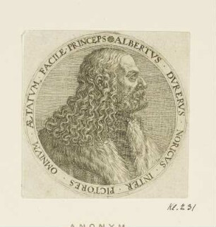 Bildnis Albrecht Dürer im Profil