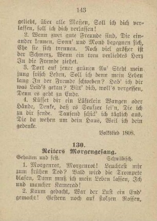 130. Reiters Morgengesang