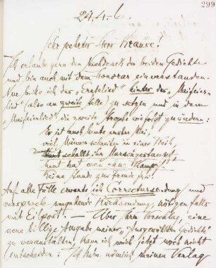 Brief an Emil Krause
