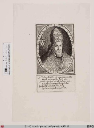 Bildnis Papst Urban VIII. (Maffeo Barberini) (reg. 6. 8. 1623 - 29. 7. 1644)