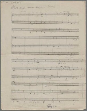 Wach auf meins Herzens Schöne, Coro, LüdD deest - BSB Mus.N. 119,135 : [caption title:] Wach auf, meins Herzens Schöne
