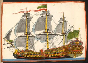 f. 17r: Türkisches Kriegsschiff