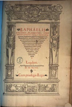 In primam Pandectarum partem commentaria, 2