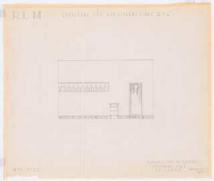 Reichsluftfahrtministerium, Berlin: Sitzungssaal Q1L, Garderobe: Grundriss 1:20