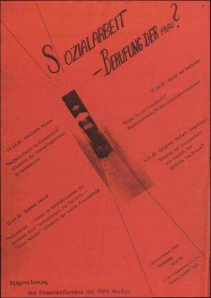 Sozialarbeit - Berufung der Frau?