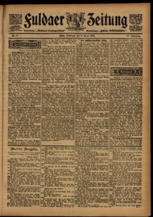 Ausgabe vom Mittwoch, den 06. April 1904.