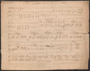 Egmont, pf, LvBWV op.84, KinB 84, f-Moll, Fragments, Arr - BSB Mus.Schott.Ha 502-2 : [caption title:] Ouverture zu[crossed out: m Schauspiel] "Egmont["] von Louis van Beethoven.