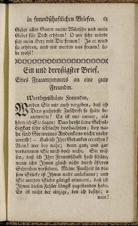 Ein und dreyßigster Brief. - Fünf und dreyßigster Brief.