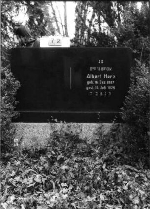 Grabstein 72 (Index: 100093982) Maße HxBxT: 123x160x30 cm Besonderheit: Doppelgrabstein ohne 2. Inschrift: Grabstein 72