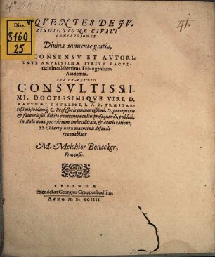 Sequentes de iurisdictione civili conclusiones