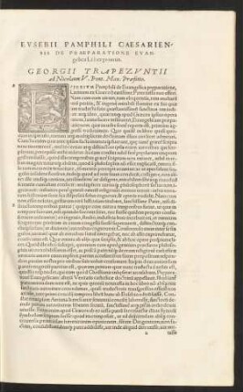 Eusebii Pamphili Caesariensis De Praeparatione Evangelica ...