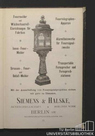 Siemens & Halske, Aktiengesellschaft.