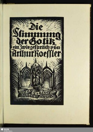 Stimmung der Gotik : ein Zwiegespräch
