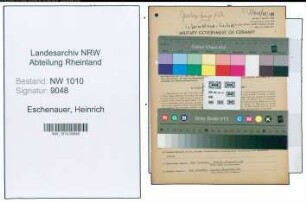 Entnazifizierung Heinrich Eschenauer , geb. 19.02.1907 (Unternehmer)