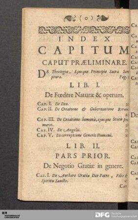 Index Capitum.
