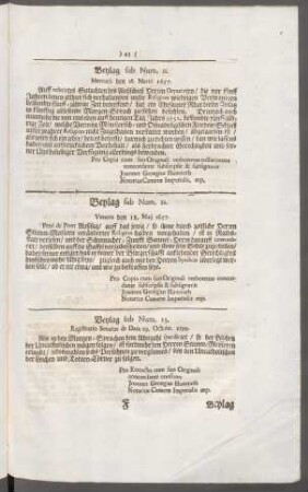 Beylag sub Num. 12. Veneris den 18. Maij 1657