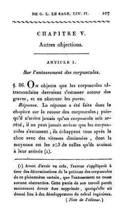 Chapitre V. Autres objections.