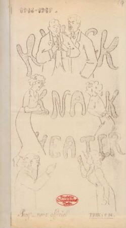 The importance of being earnest : a trivial comedy for serious people by O. Wilde ; [Knick-Knack Theater, programme officiel, 1916-1917]