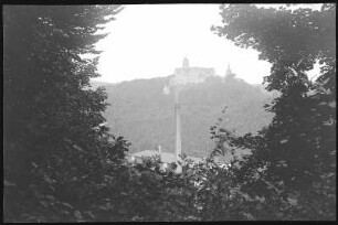 Rochsburg. Schloss, vom Promenadenweg