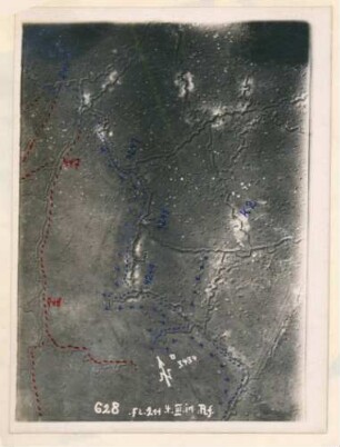 Foto des Geländes südöstlich von Biaches (Luftbild)