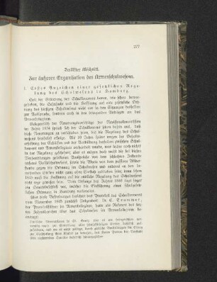 Zwölfter Abschnitt. Zur äußeren Organisation des Armenschulwesens.