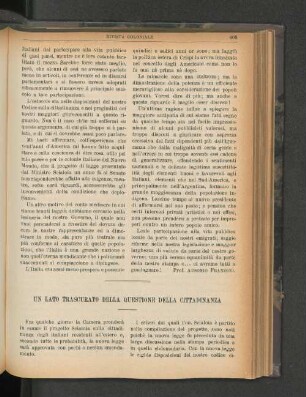 Un Lato Trascurato Della Questione Della Cittadinanza.