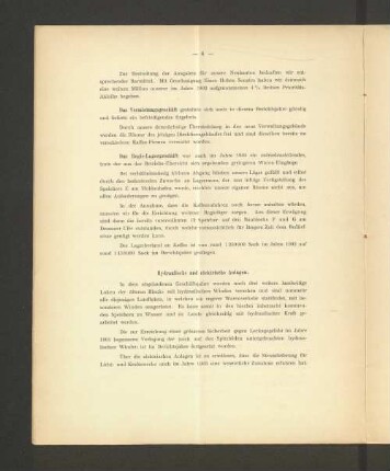 Hydraulische und elektrische Anlagen.