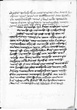 Buch von geistlicher Armut. Mystische Textstücke - BSB Cgm 4306