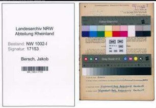 Entnazifizierung Jakob Bersch, geb. 19.01.1902 (Werkmeister)