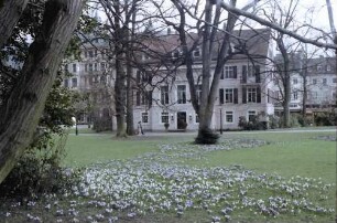 Baden-Baden: Cafe, Rückseite am Park