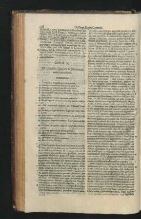 Caput V. De articulis, Comitia & Conventus concernentibus.