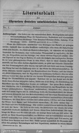 No. 1. Januar 1857