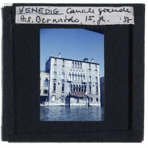 Venedig, Canal Grande,Venedig, Palazzo Bernardo di Canal