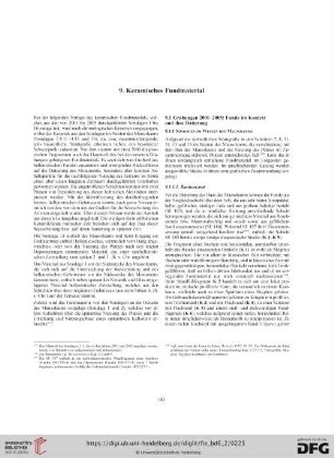9. Keramisches Fundmaterial